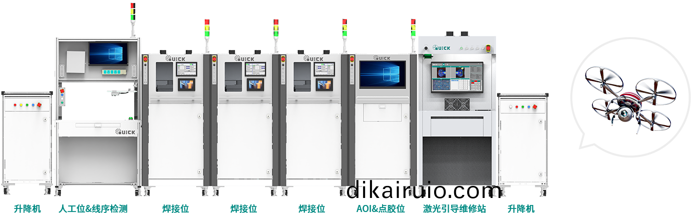 無人(ren)機主控(kong)闆銲接組裝(zhuang)解(jie)決方案